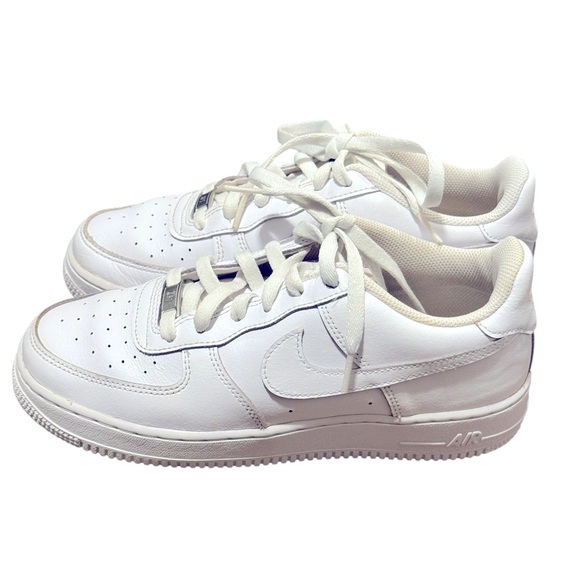Nike Air Force Ones Unisex Sneakers Running Shoes Size 7Y School Basketball - Picture 7 of 10